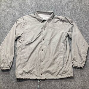 Poler Jacket Coat Men's Large Gray Camp Vibes Outdoor Outfitter Rain Gorpcore